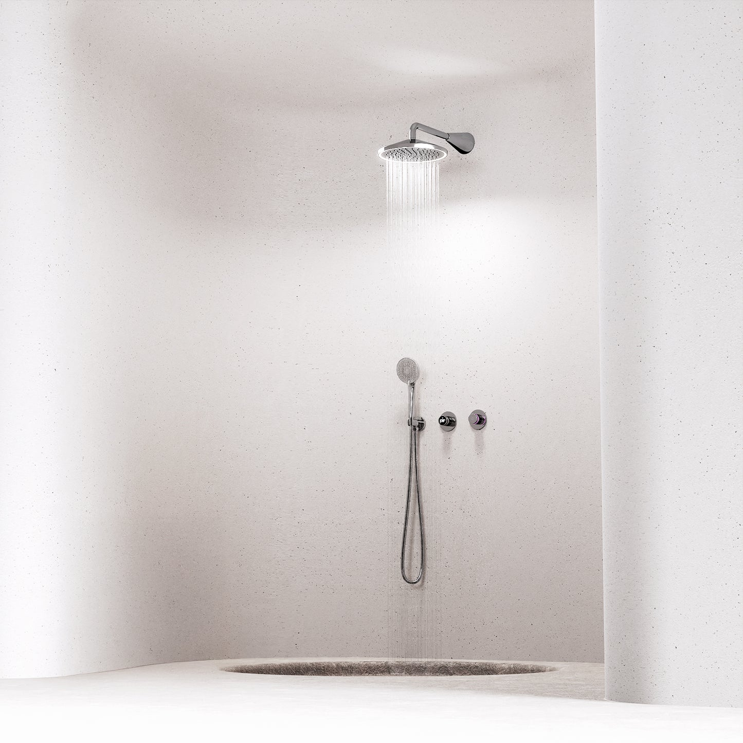 Steinberg Serie 310 Regenbrause mit LED-Beleuchtung - kein Stromanschluss erforderlich
