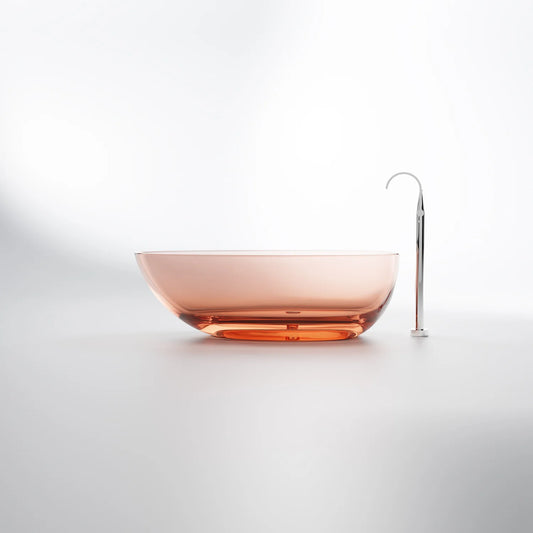 1Steinberg Freistehende Badewanne - Serie 489 - aus Polyresin - Apricot