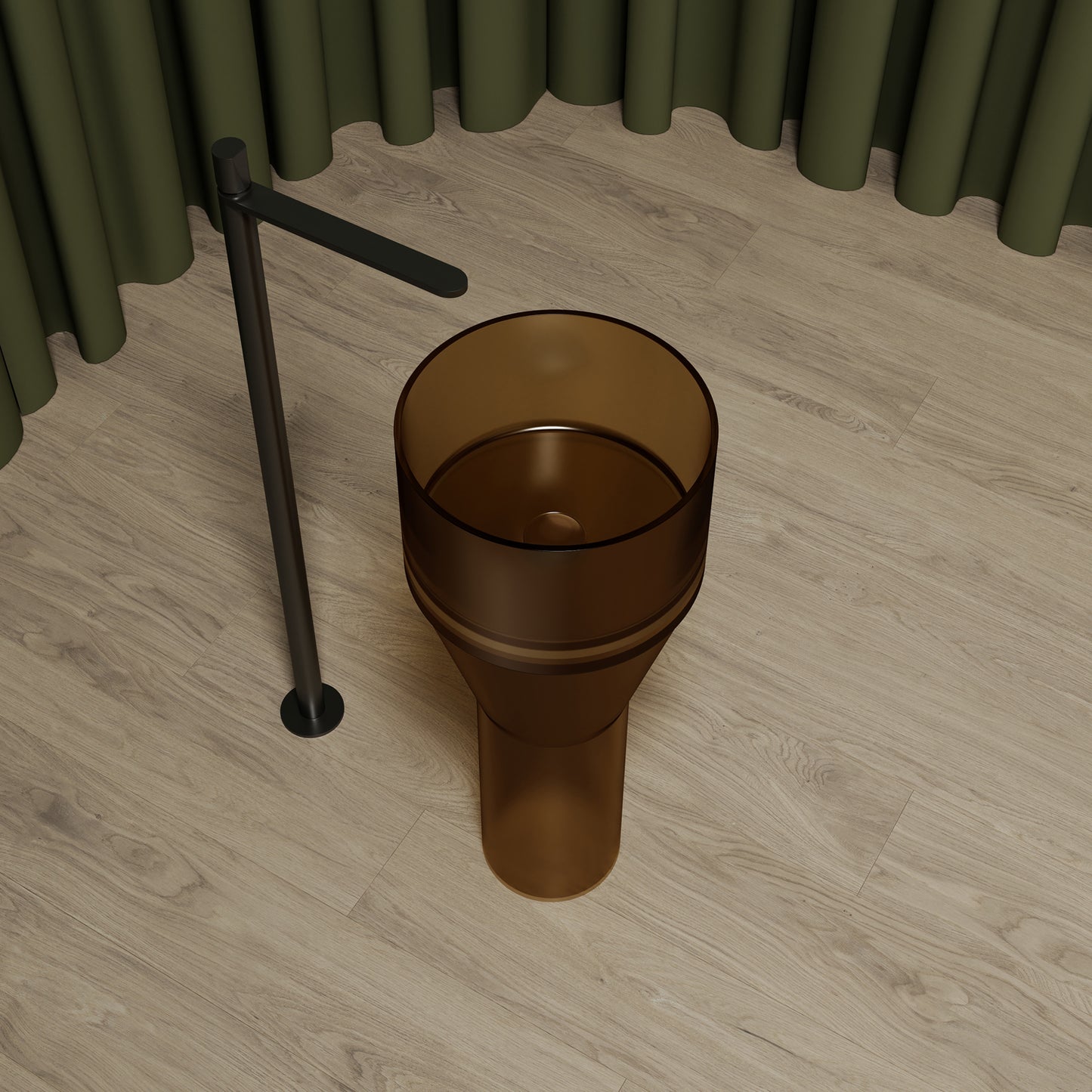 Bewater Standwaschtisch aus Polyresin, ohne Überlauf