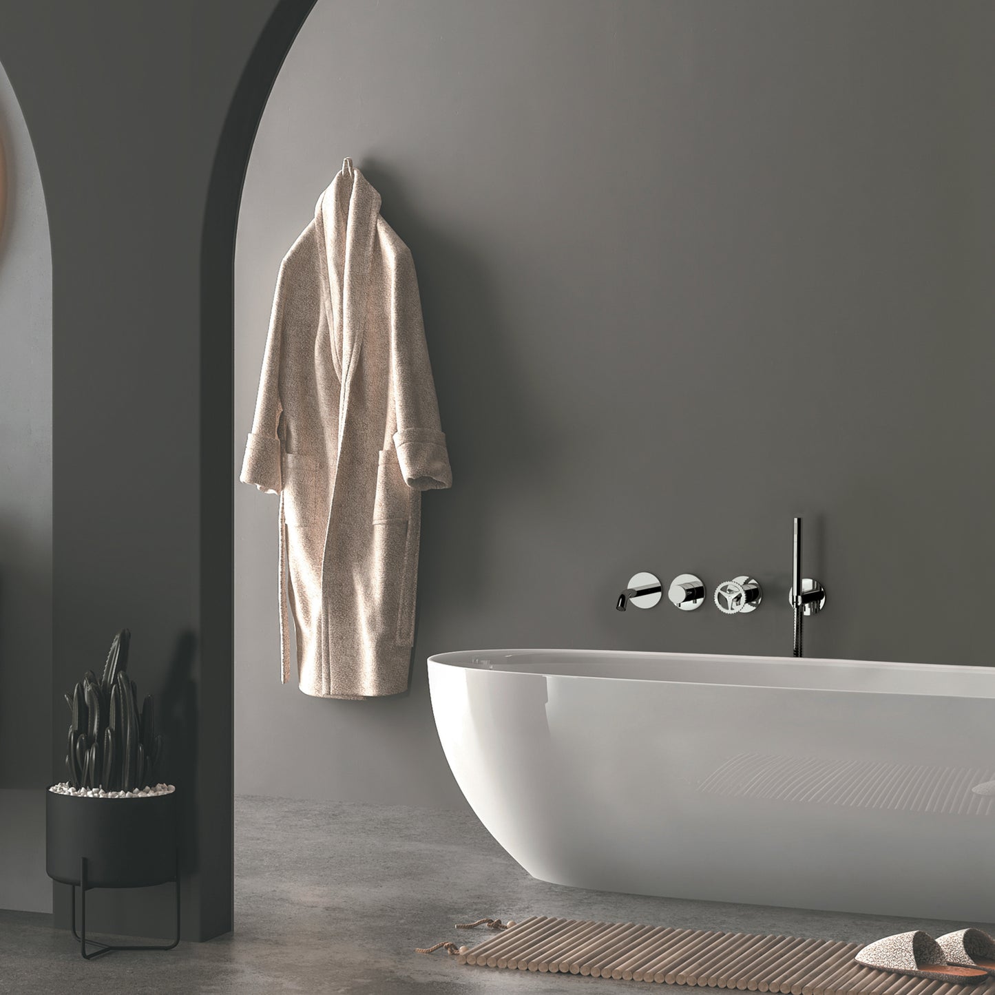 REMER RUB. Mur-Mitigeur de lavabo - Série Chrono