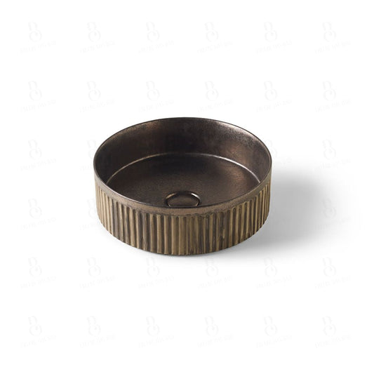 1Bathco Wadi Negro Envejecido - Aufsatzwaschbecken 360 X 120 Mm Aufsatzwaschtisch