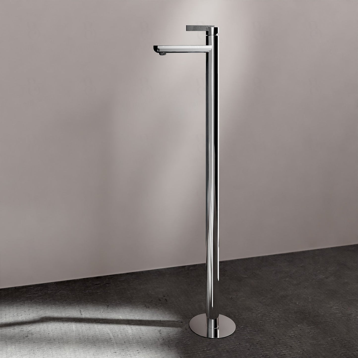 Daniel Rub. Waschtischarmatur - Bodenmontage Serie Club Mit Ablaufgarnitur Chrom