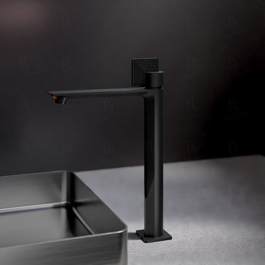 1Daniel Rub. Waschtischarmatur - Serie Stellar Hohe Armatur Mit Ablaufgarnitur Matt Black