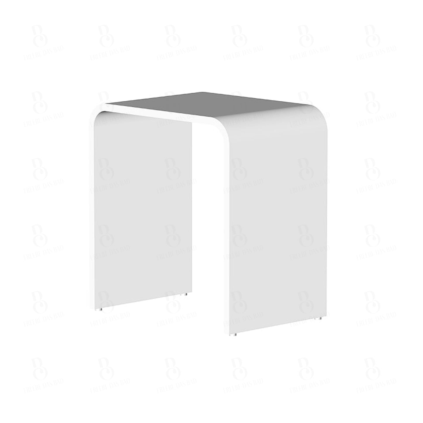Steinberg Duschhocker Serie 430 - Aus Mineo Stone In Weiss Hocker