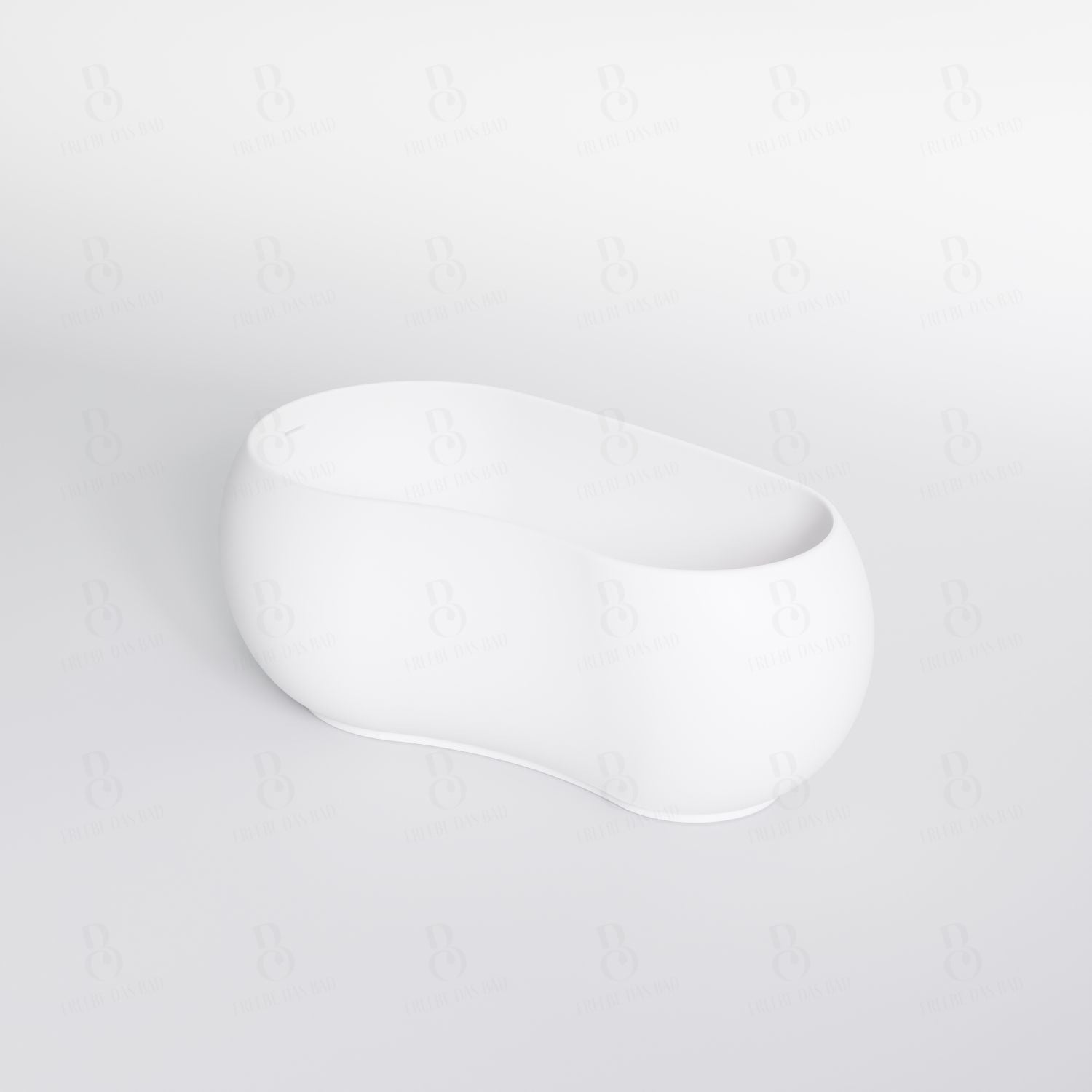 Matt White Mit Ablaufgarnitur