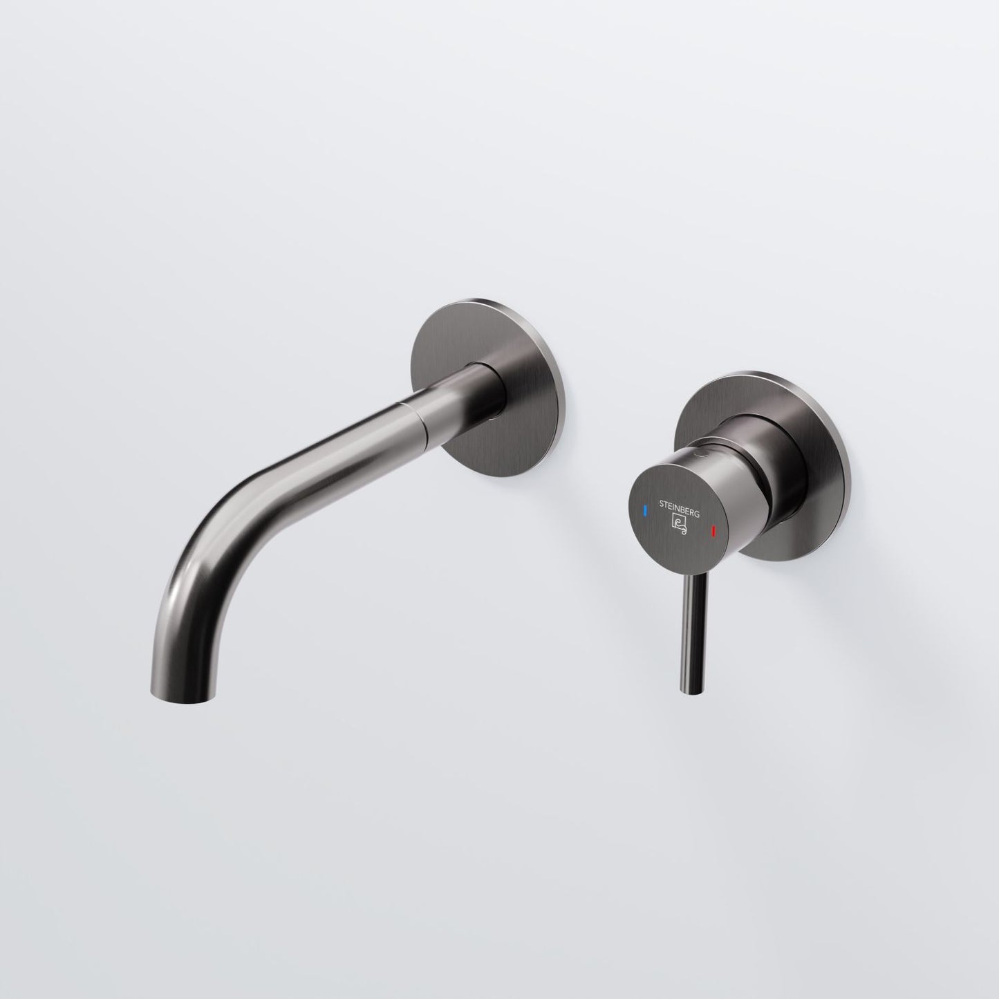 Steinberg Series 100 Wall Washbasin Single Lever Mixer (ready-mounted fitting concealed)