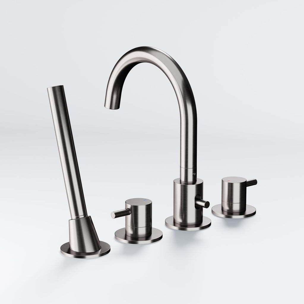 Steinberg Serie 100 4-Loch Wannenrand-Armatur