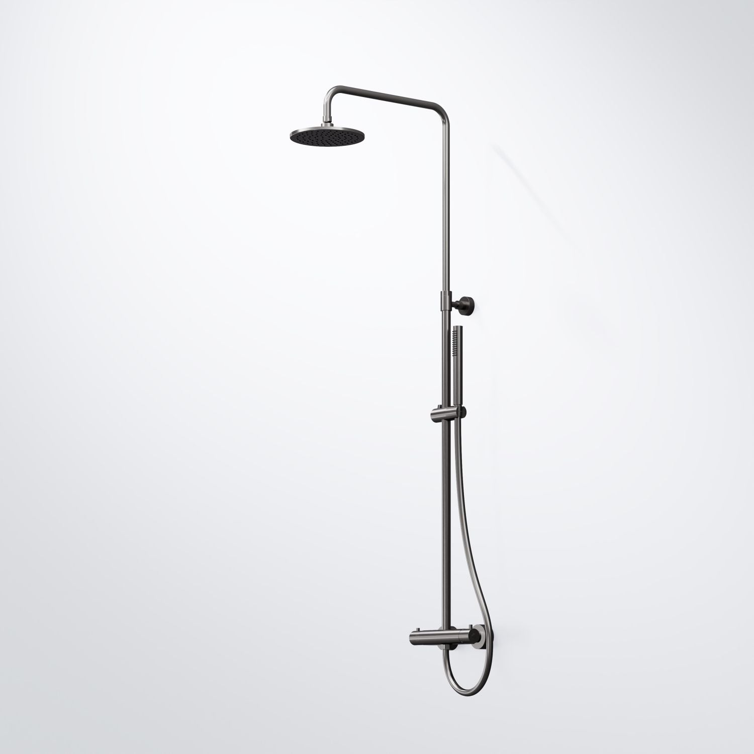 Steinberg Ensemble de douche - Série 100 - pour la douche - avec thermostat - Douche de tête et douche à tige