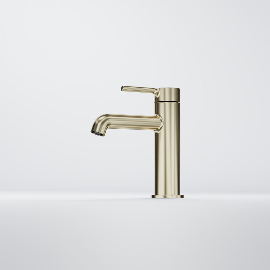 Serie 101 Waschtisch-Einhebelmischer mit Ablaufgarnitur Brushed Champagne