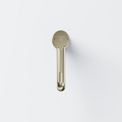 Serie 101 Waschtisch-Einhebelmischer mit Ablaufgarnitur Brushed Champagne