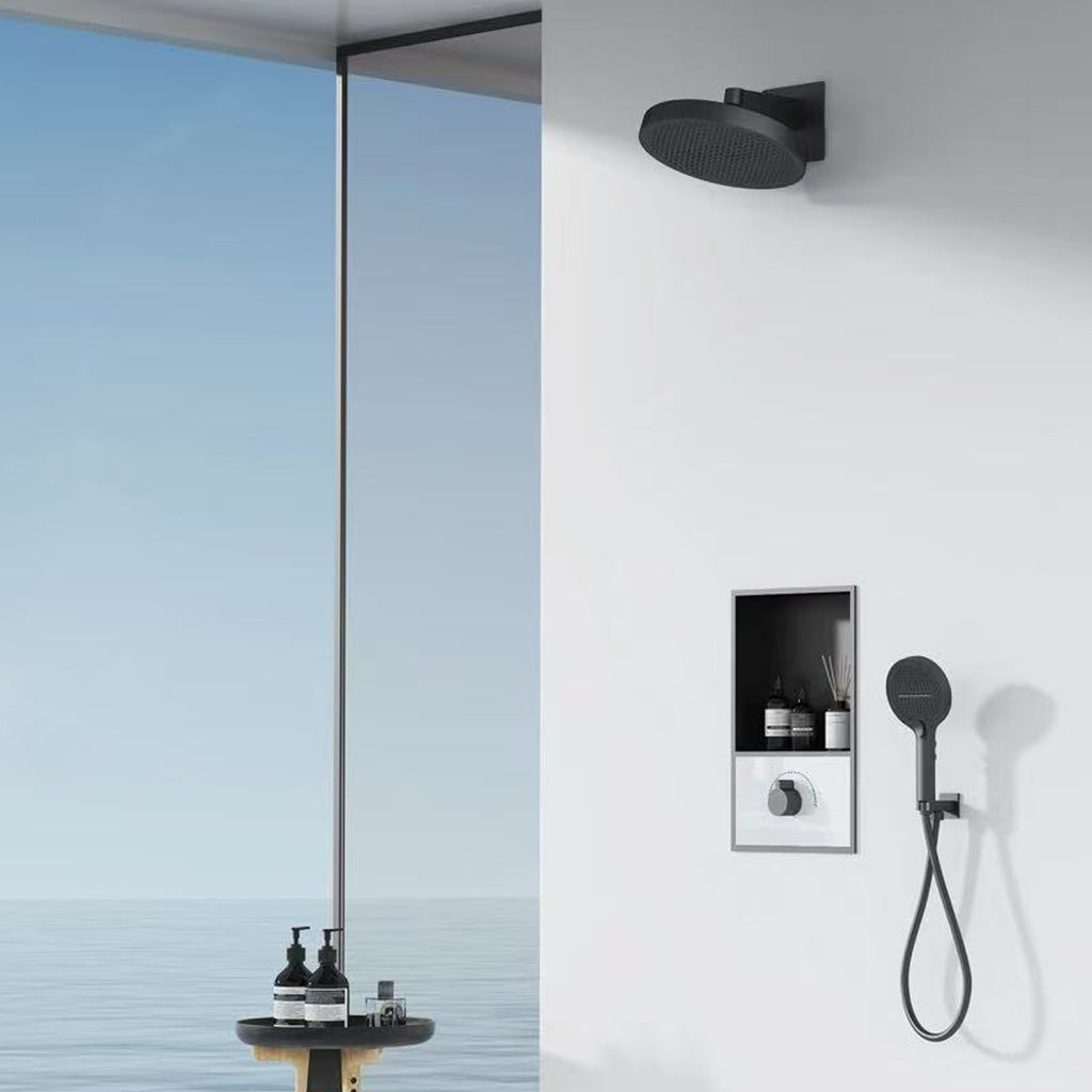 Bewater Unterputz Duschmischer mit integrierter Edelstahl-Wandnische