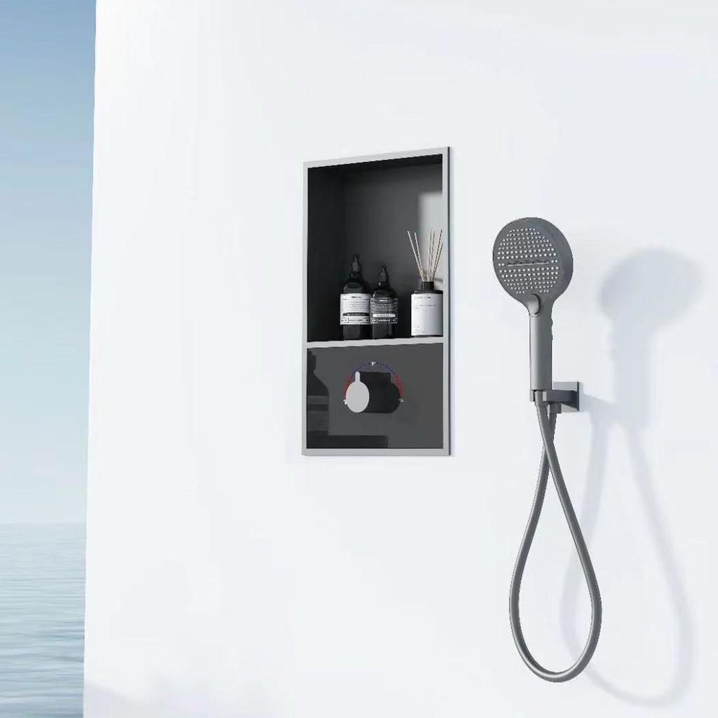 Bewater Unterputz Duschmischer mit integrierter Edelstahl-Wandnische