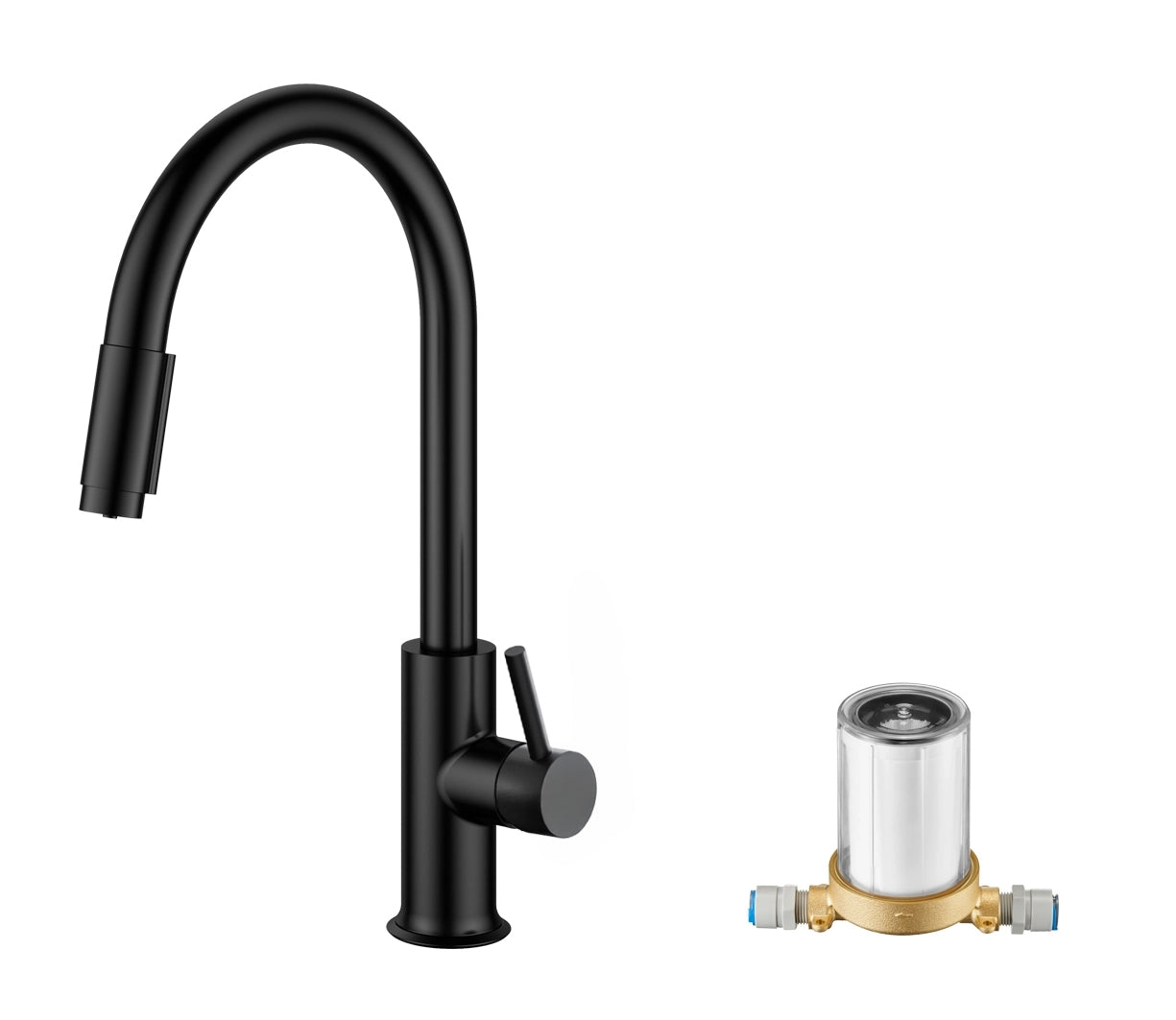 Steinberg Robinet de cuisine à double fonction - avec système de filtre à eau potable intégré