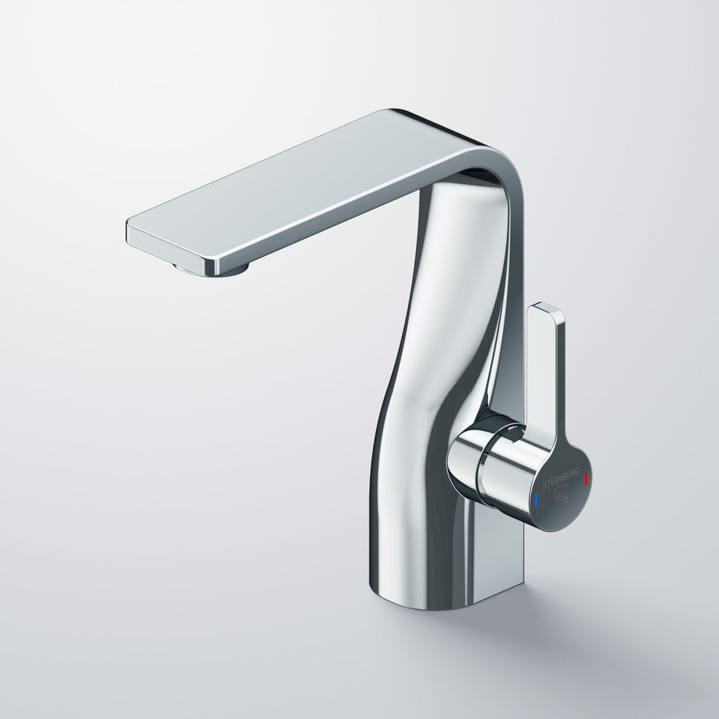 Steinberg Serie 230 Waschtisch-Einhebelmischer mit Ablaufgarnitur