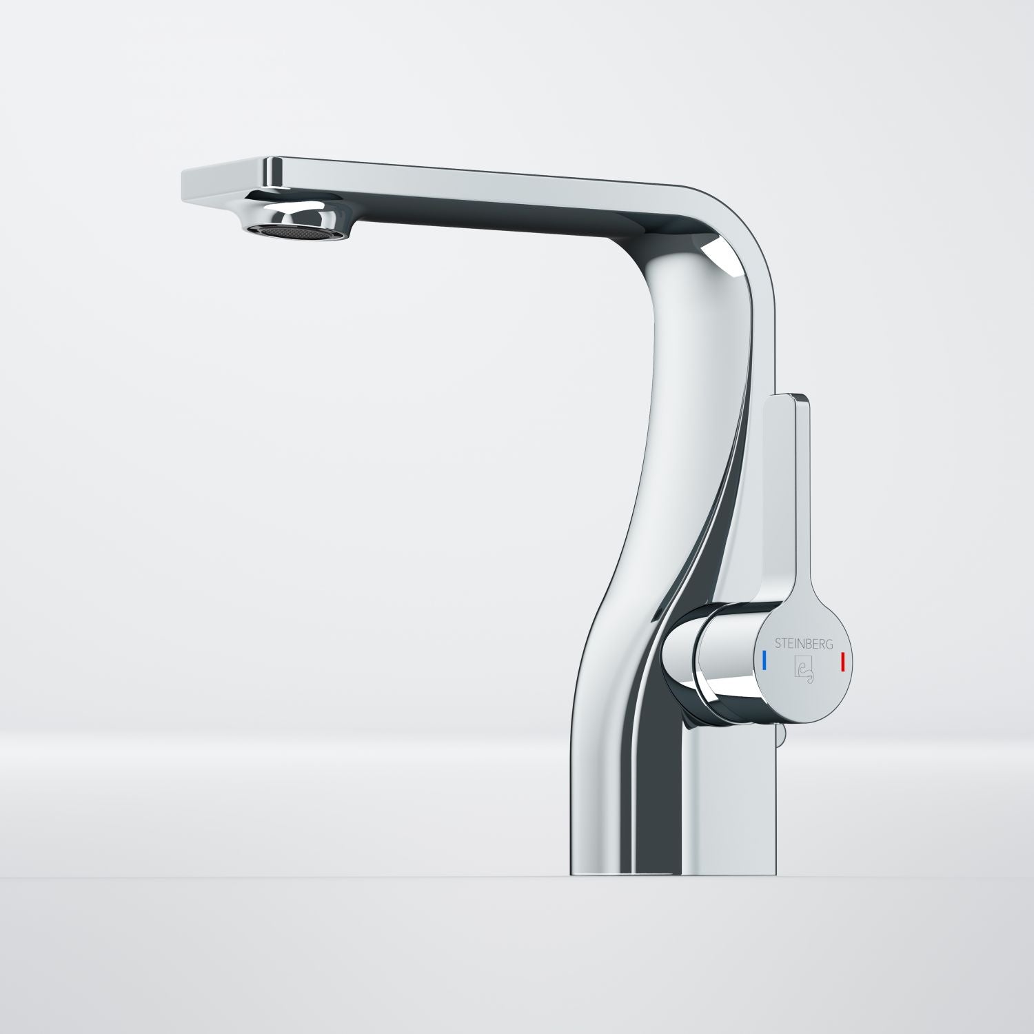 Steinberg Serie 230 Waschtisch-Einhebelmischer mit Ablaufgarnitur