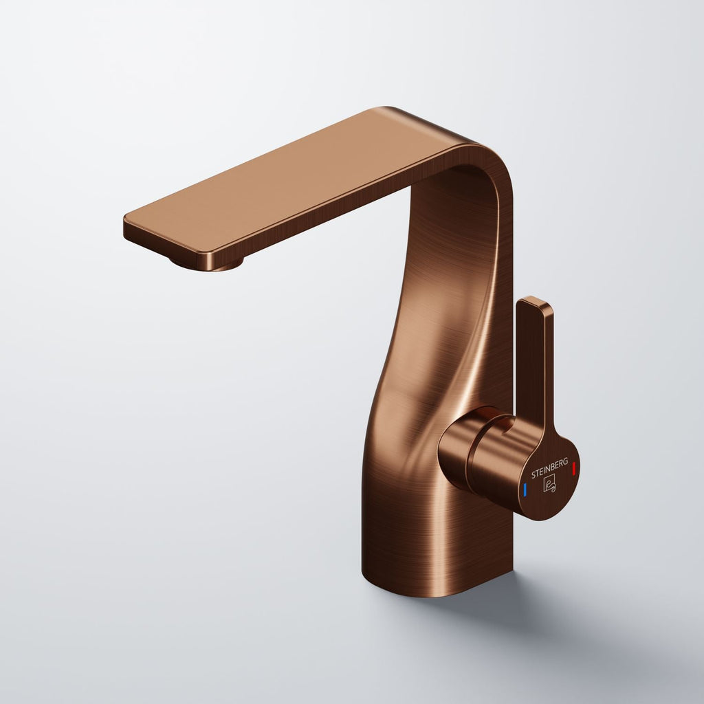 Steinberg Serie 230 Waschtisch-Einhebelmischer mit Ablaufgarnitur