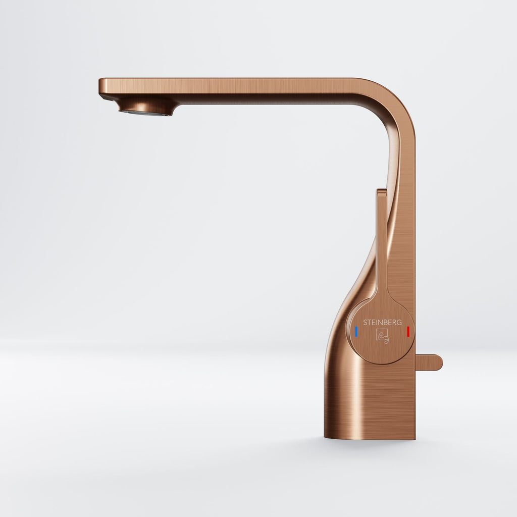 Steinberg Serie 230 Waschtisch-Einhebelmischer mit Ablaufgarnitur