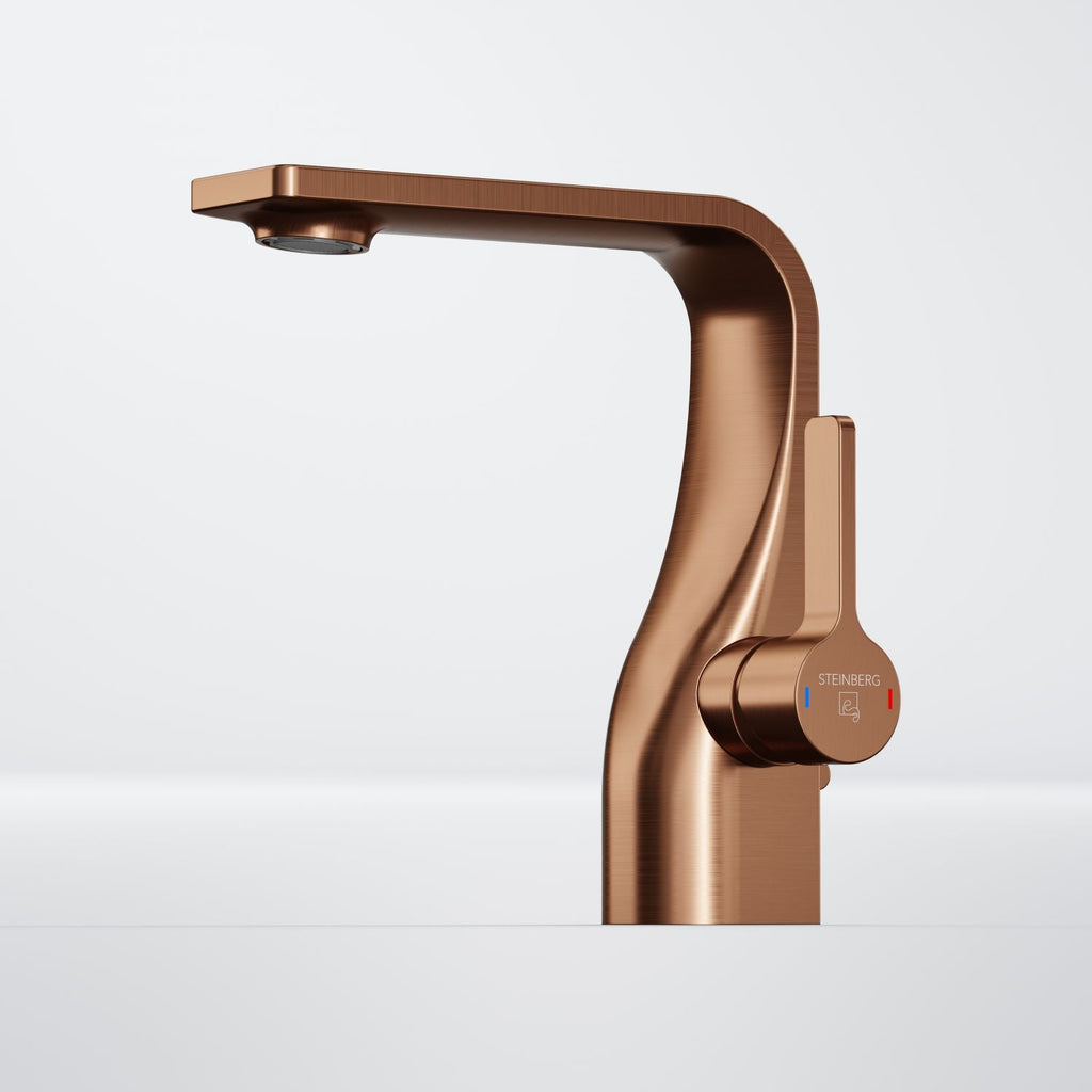 Steinberg Serie 230 Waschtisch-Einhebelmischer mit Ablaufgarnitur