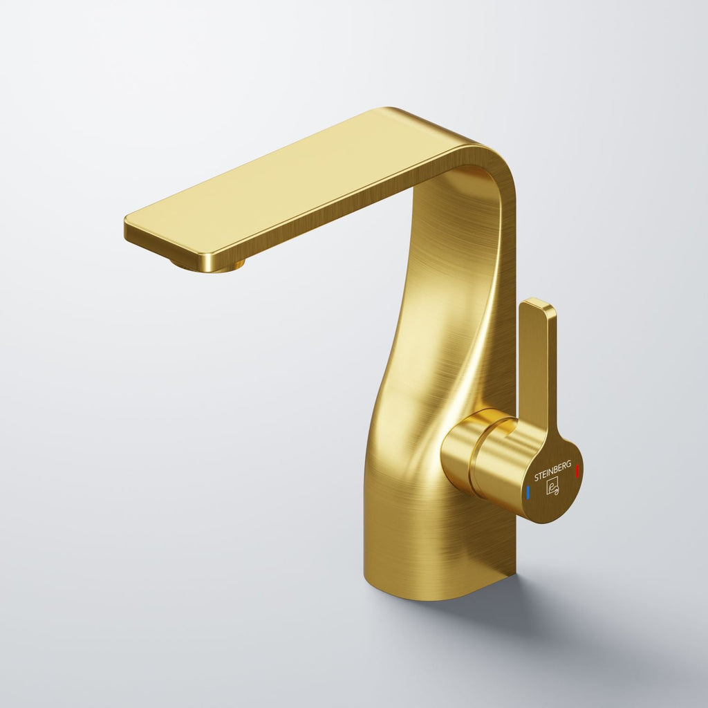 Steinberg Serie 230 Waschtisch-Einhebelmischer mit Ablaufgarnitur