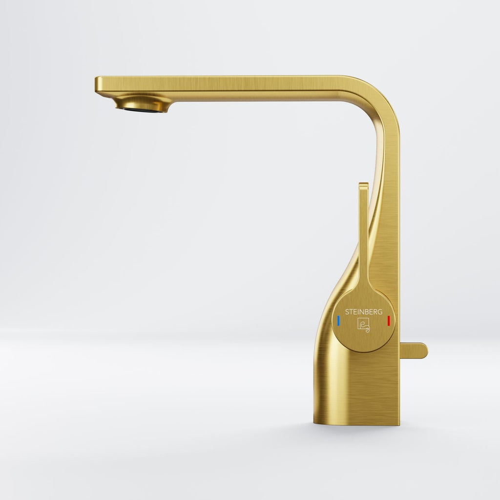 Steinberg Serie 230 Waschtisch-Einhebelmischer mit Ablaufgarnitur