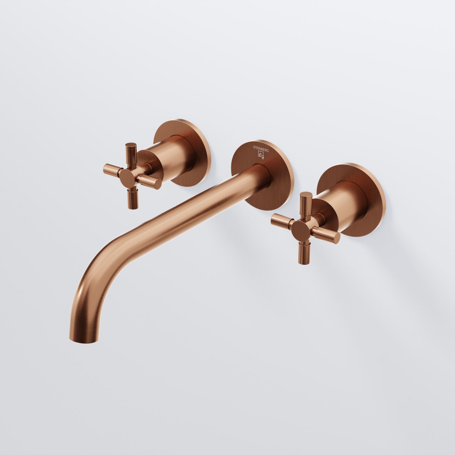 Steinberg Serie 250 3-Loch Waschtisch-Wand-Armatur