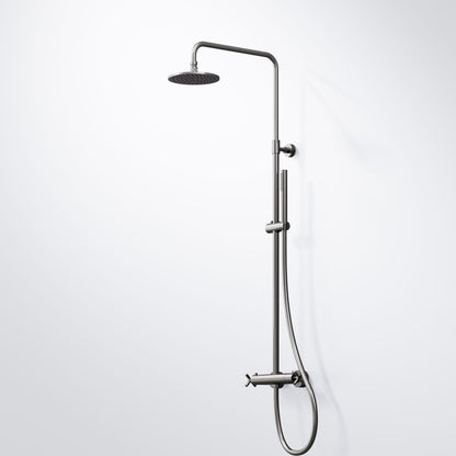Steinberg Duschsystem,  Serie 250, mit Thermostatarmatur, Regenbrause und Handbrause