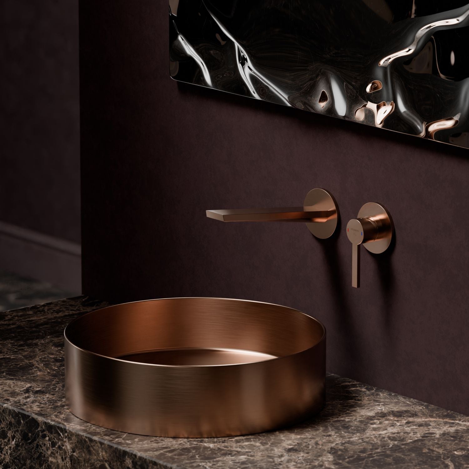 Steinberg 260 series Wall Washbasin Single Lever Mixer (ready-mounted fitting concealed)
