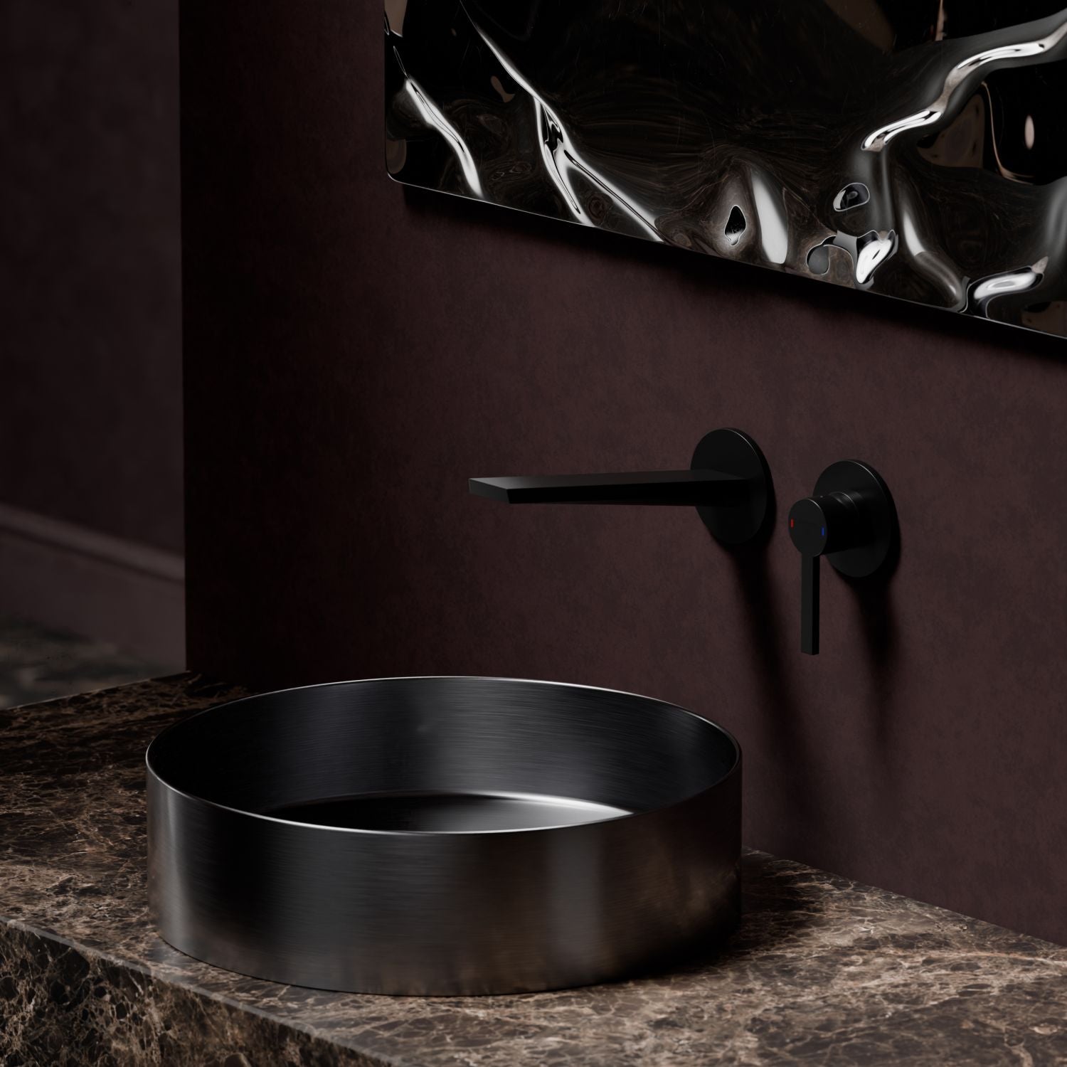 Steinberg 260 series Wall Washbasin Single Lever Mixer (ready-mounted fitting concealed)