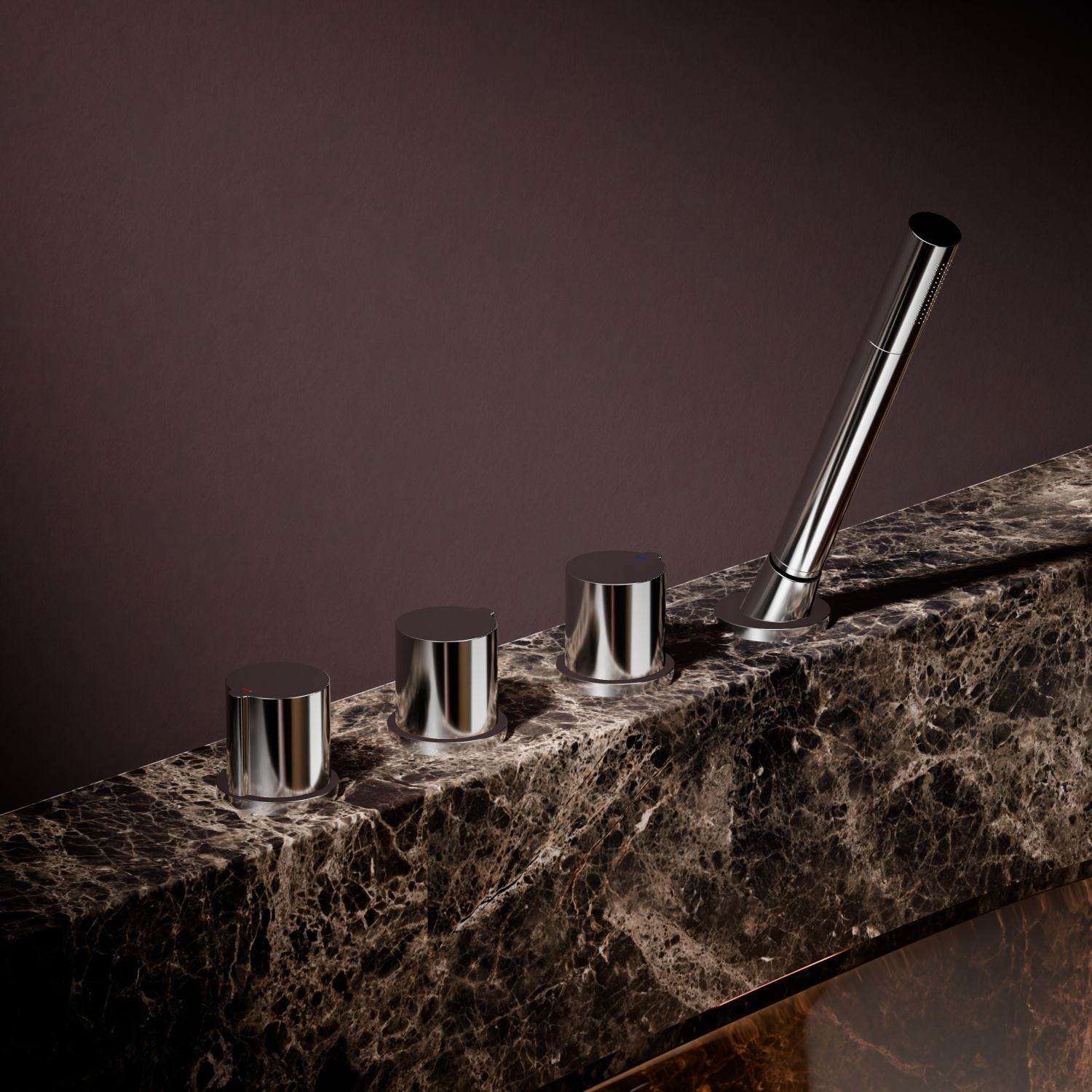 Steinberg 260 series 4-hole bath rim faucet