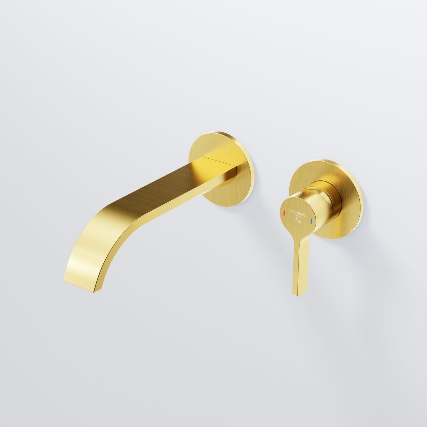 Steinberg Series 280 Wall Washbasin Single Lever Mixer (ready-mounted fitting concealed)