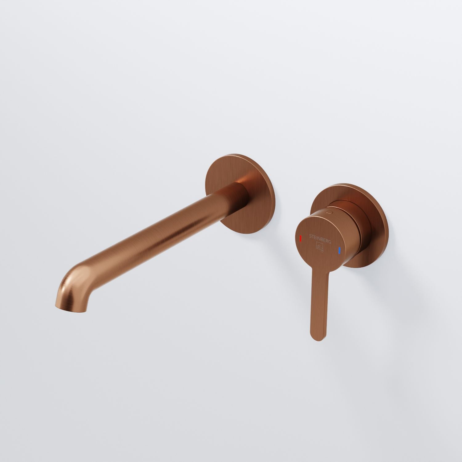 Steinberg Series 341 Wall Washbasin Single Lever Mixer (ready-mounted fitting concealed)
