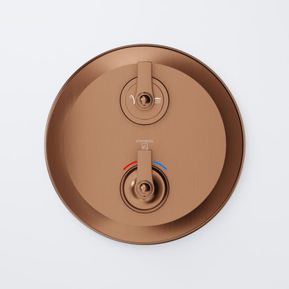 Steinberg Serie 350 Fertigmontageset für Unterputzthermostat mit 2-Wege-Umsteller