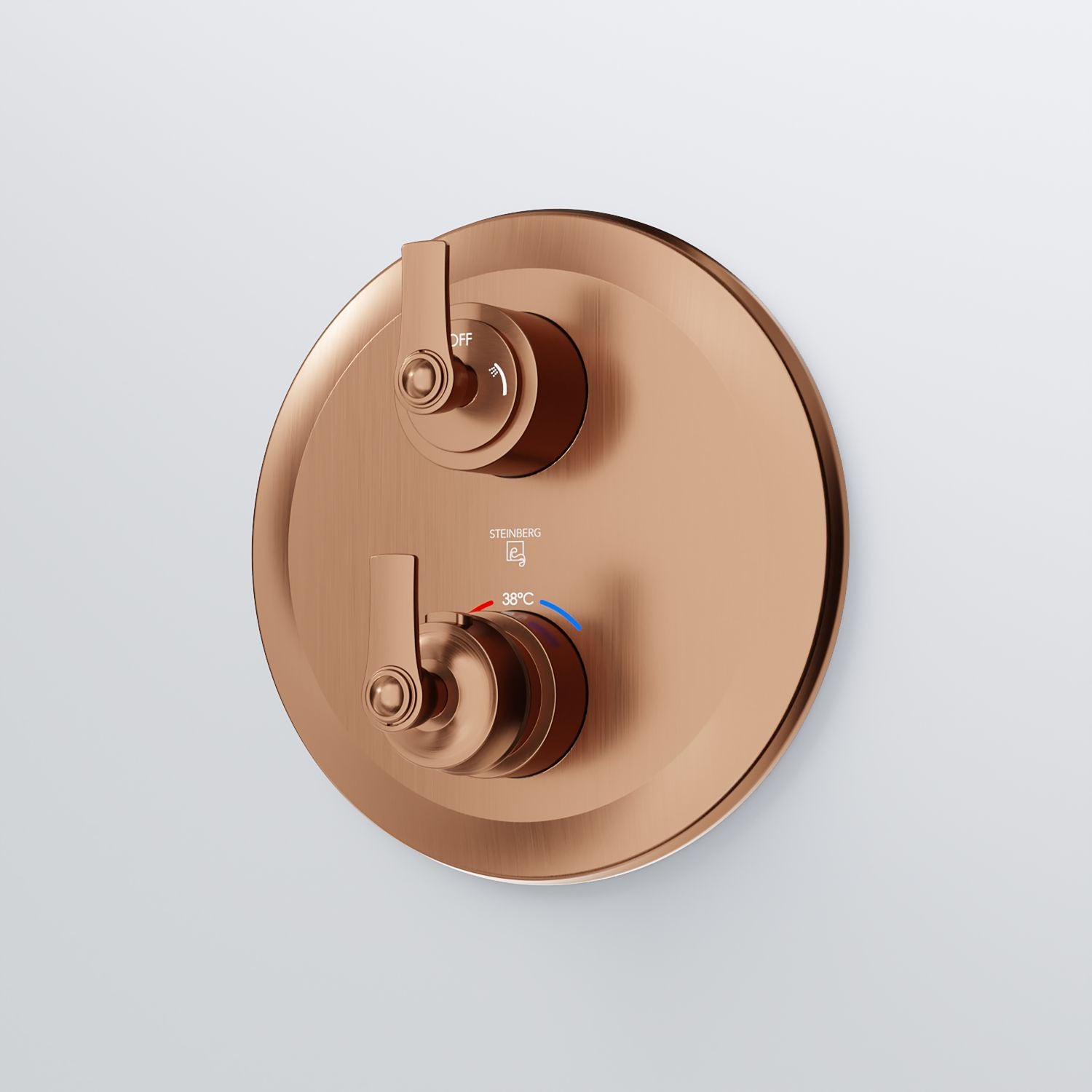 Steinberg 350 series ready-mounted fitting concealed for flush-mounted thermostat with 2-way diverter