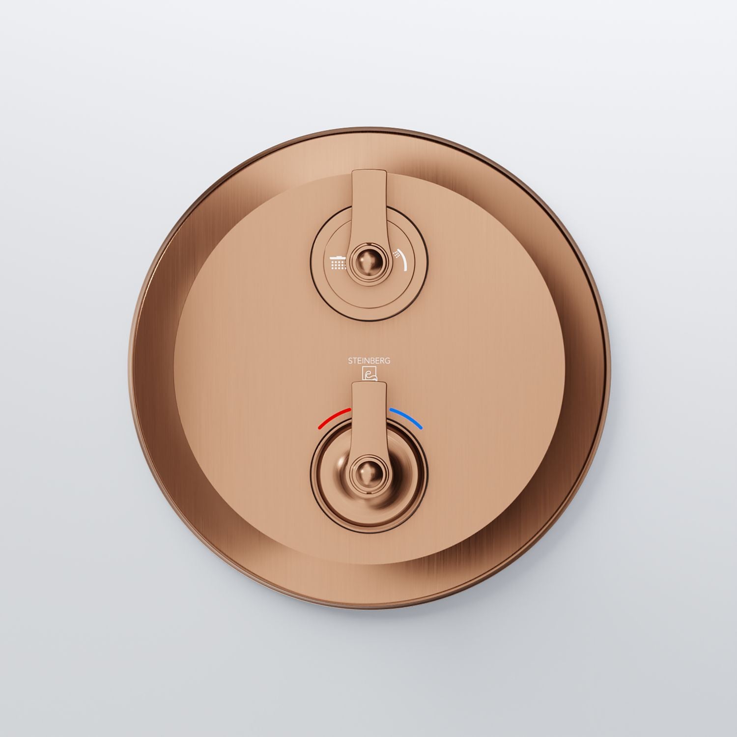 Steinberg 350 series ready-mounted fitting concealed for flush-mounted thermostat with 2-way diverter