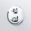 Steinberg 350 series ready-mounted fitting concealed for flush-mounted thermostat with 2-way diverter