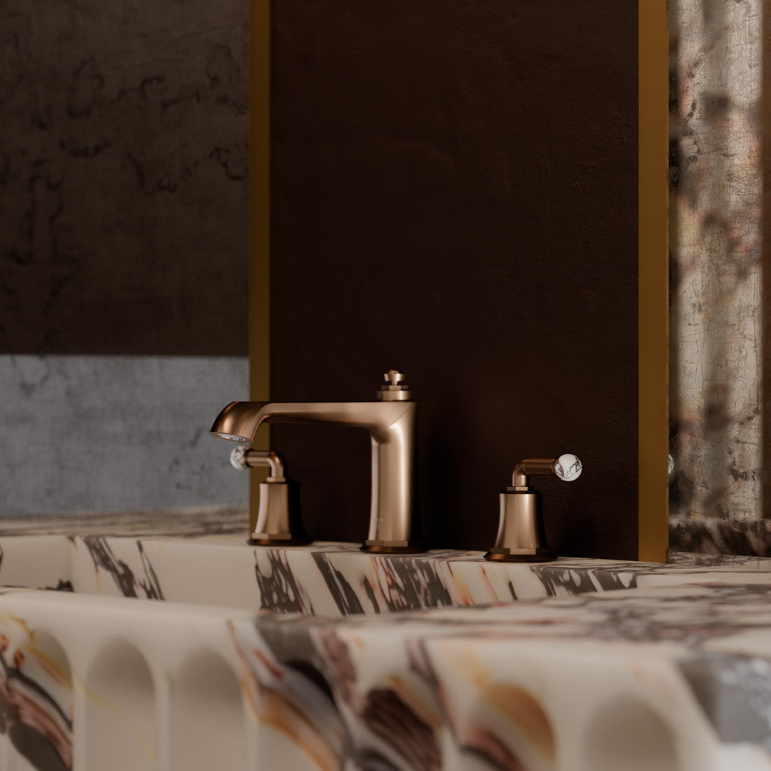 Steinberg Series 355 – Metamorphosis by Daniele Daminelli, 3-hole basin faucet
