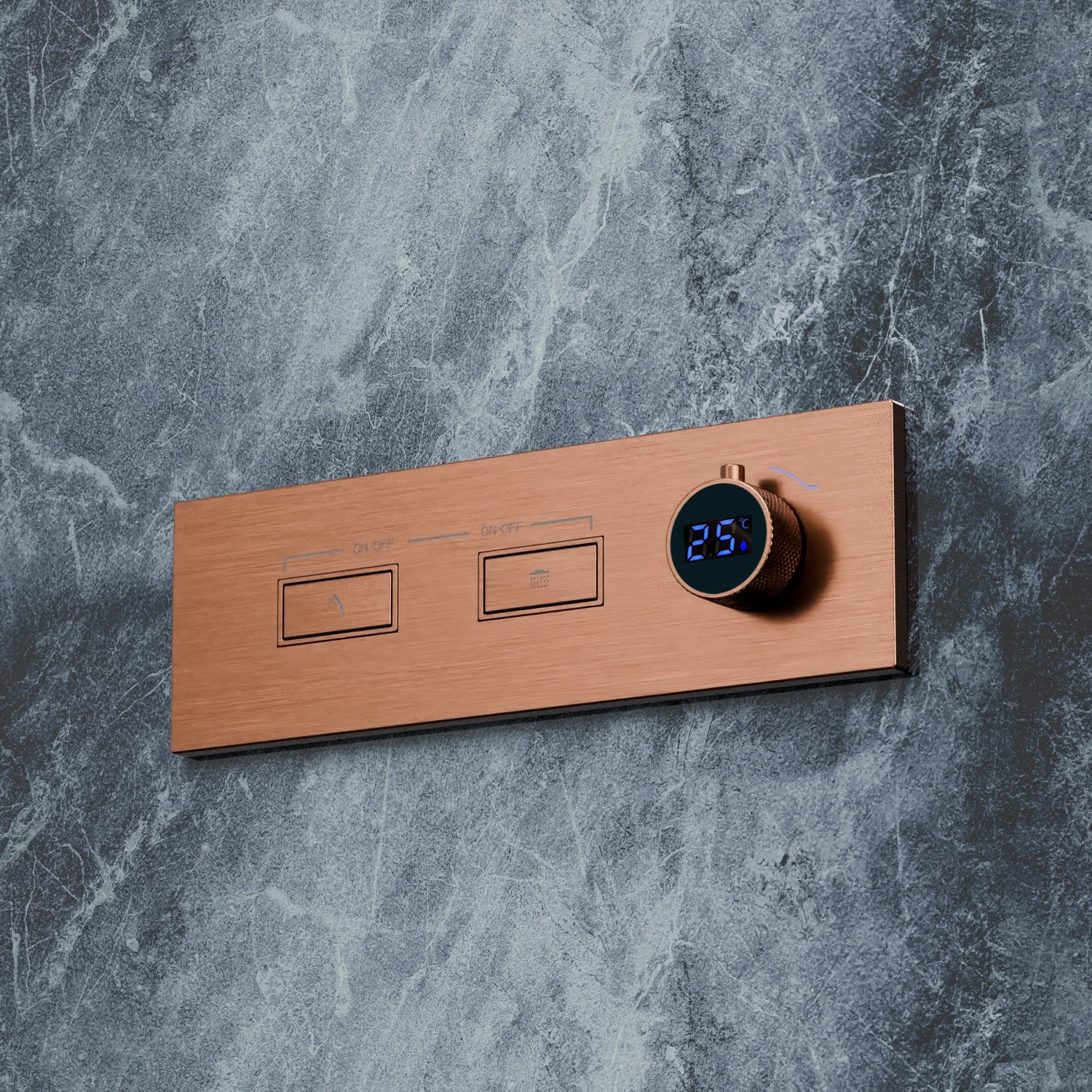Bewater shower fitting with integrated water turbine, no power connection required