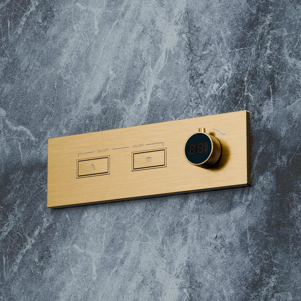 Bewater shower fitting with integrated water turbine, no power connection required