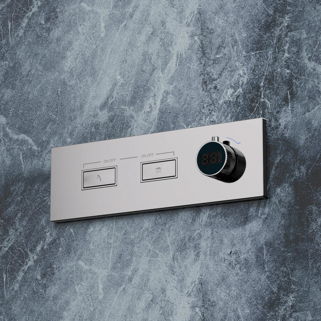 Bewater shower fitting with integrated water turbine, no power connection required