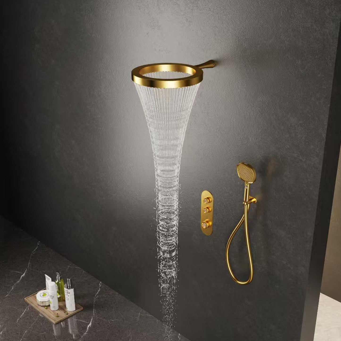 Bewater Ring-Kopfbrause zur Wandmontage