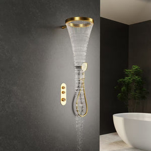 Bewater ring hoofddouche voor wandmontage