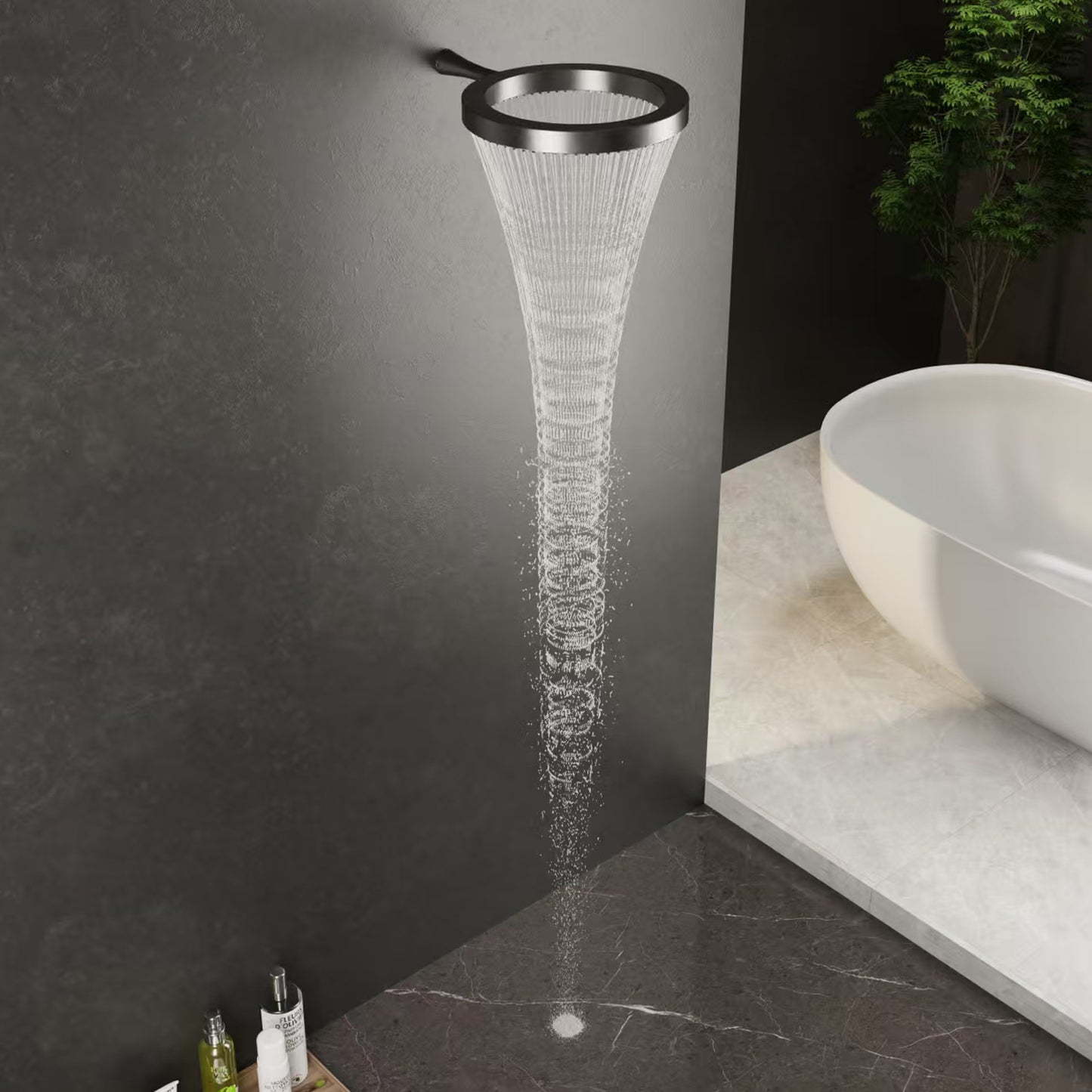 Bewater Ring-Kopfbrause zur Wandmontage