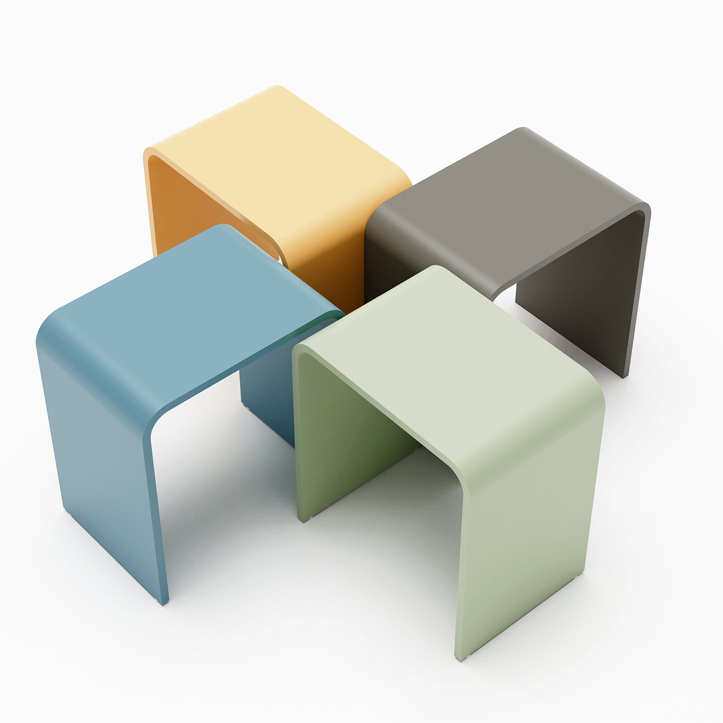 Steinberg shower stool Series 430 - from Mineo Stone
