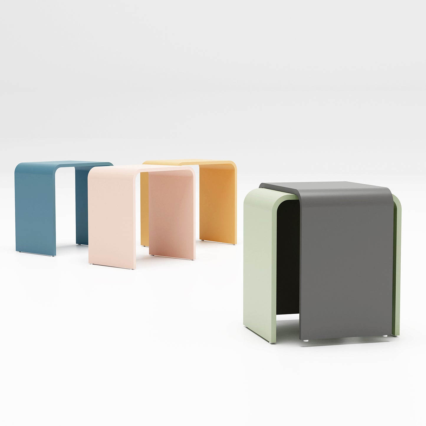 Steinberg shower stool Series 430 - from Mineo Stone