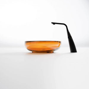 Steinberg Aufsatzwaschtisch rund - Serie 489 - aus Polyresin - Yellow - LIMITED EDITION