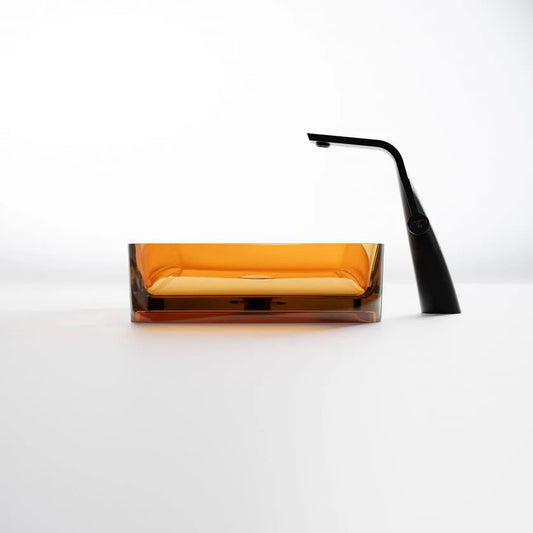 1Steinberg Aufsatzwaschtisch rechteckig - Serie 489 - aus Polyresin - Yellow - LIMITED EDITION