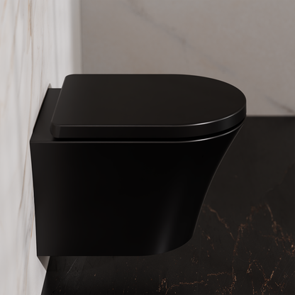 Treos Set - Wand-Tiefspül-WC inkl. WC-Sitz - 48.5cm - Serie 810 - spülrandlos