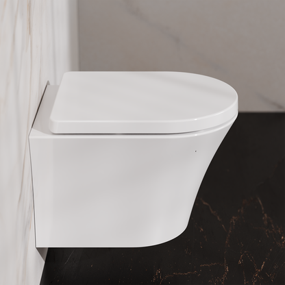 Treos Set - Wand-Tiefspül-WC inkl. WC-Sitz - 48.5cm - Serie 810 - spülrandlos