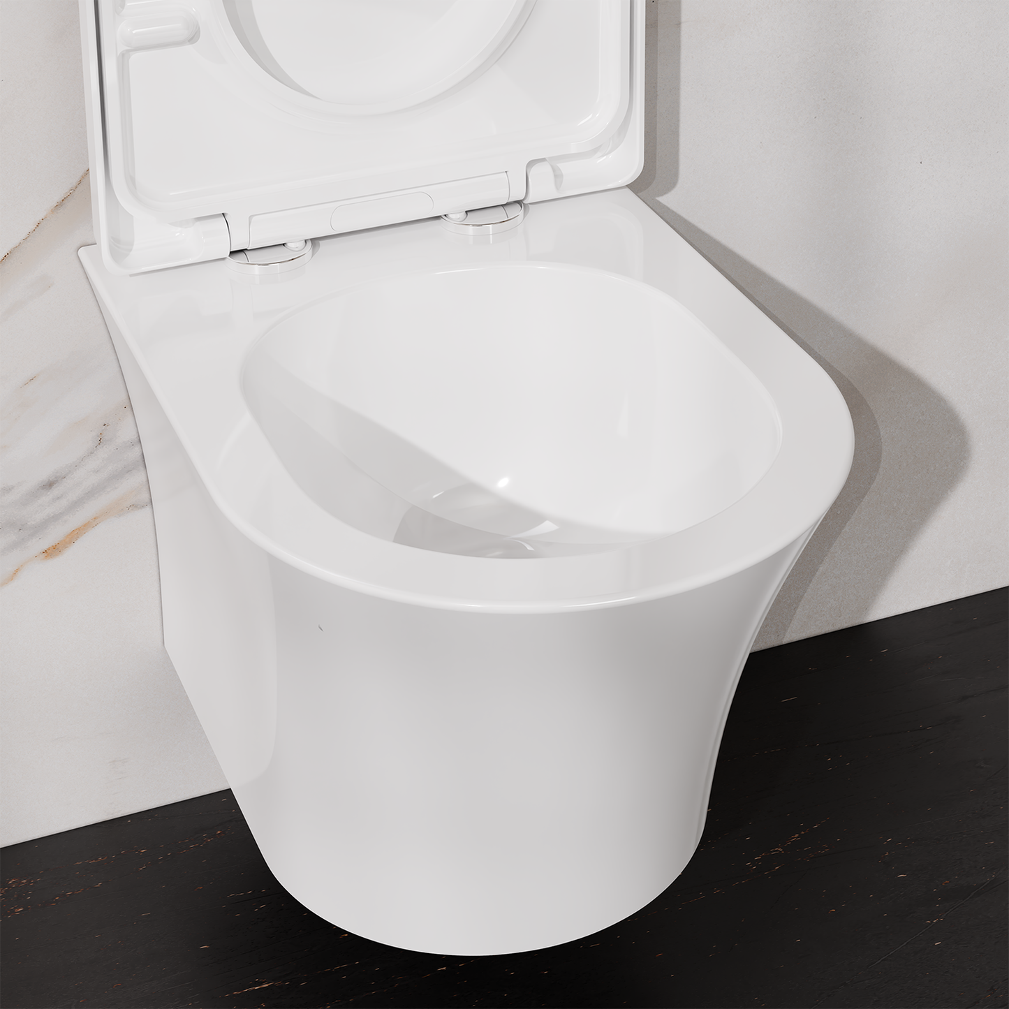 Treos Set - Wand-Tiefspül-WC inkl. WC-Sitz - 48.5cm - Serie 810 - spülrandlos