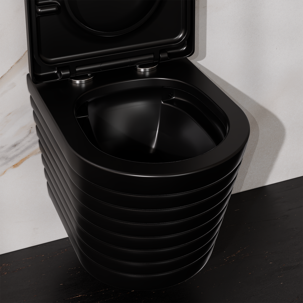 Treos Set - wall-mounted washdown toilet incl. toilet seat - 49cm - Series 810 - rimless